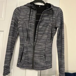 Lululemon hooded stretch zip up